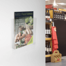 Place information anywhere with an adhesive leaflet holder