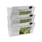 Stackable A4 Leaflet Holders for Walls - Landscape and Portrait