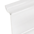 Clear Slatwall Shelf with Label Holder