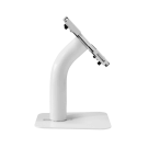 Curved neck to angle the display towards customers