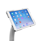 Universal tablet floor stand in white