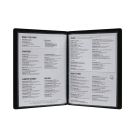 Traditional Faux Leather Menu Cover