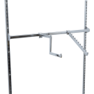 Hang accessories from the twinslot rail bar