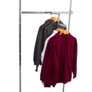Use a Stepped Twin Slot Arm for a stylish retail clothing display