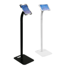 Universal Tablet Floor Stand in matte black and gloss white