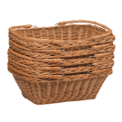 Stackable Wicker Shopping Baskets