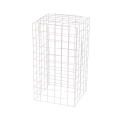 Medium white wire display plinth 