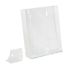 Supplied with foot for freestanding use and keyholes for wall fixing