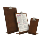 Wooden Menu Holder with Metal Clip in 3 sizes