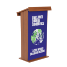Wooden Lectern Stand with optional printed poster