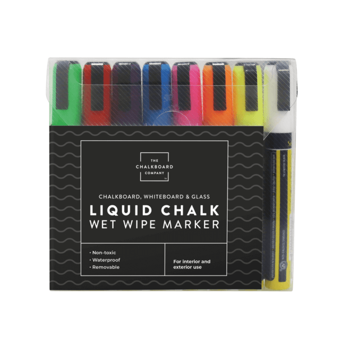 2 x White Liquid Chalk Pen - Marker For Glass Windows Chalkboard Blackboard  Pens UK