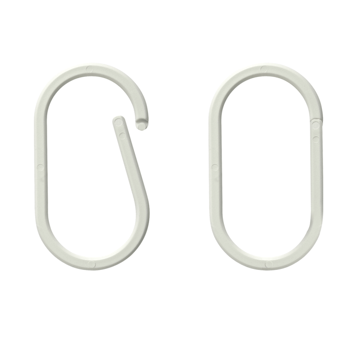Oval Hanging Rings x 100 Plastic Binding Rings