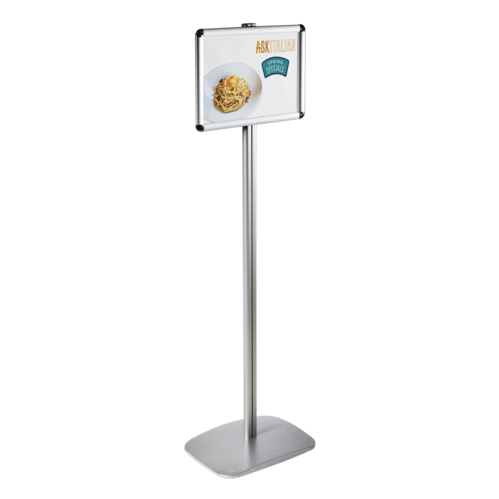 Free Standing Display Stand with x (8.5X11) snap Frame in Portrait Landsc - 5