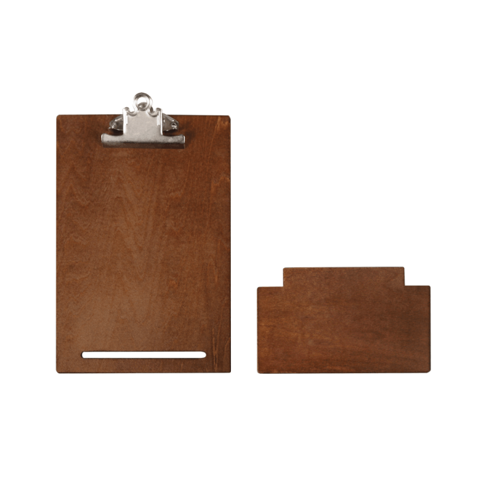 Wooden Menu Holder with Metal Clip | Sign Holders