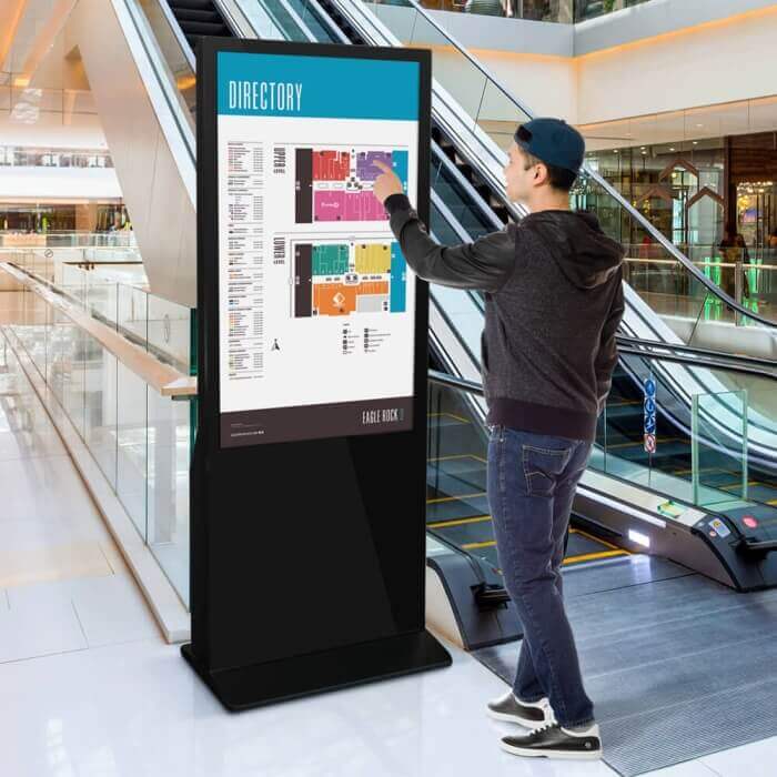 Touchscreen for exhibitions