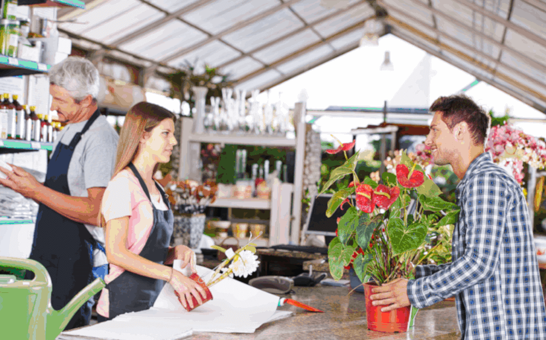 garden centre displays