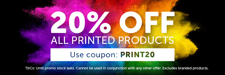 20% off printed products coupon code PRINT20