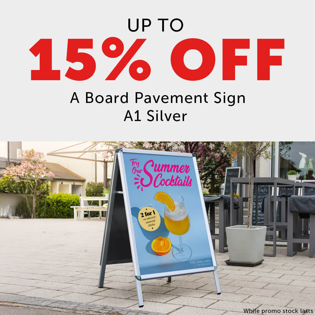 27% off A board snap frames