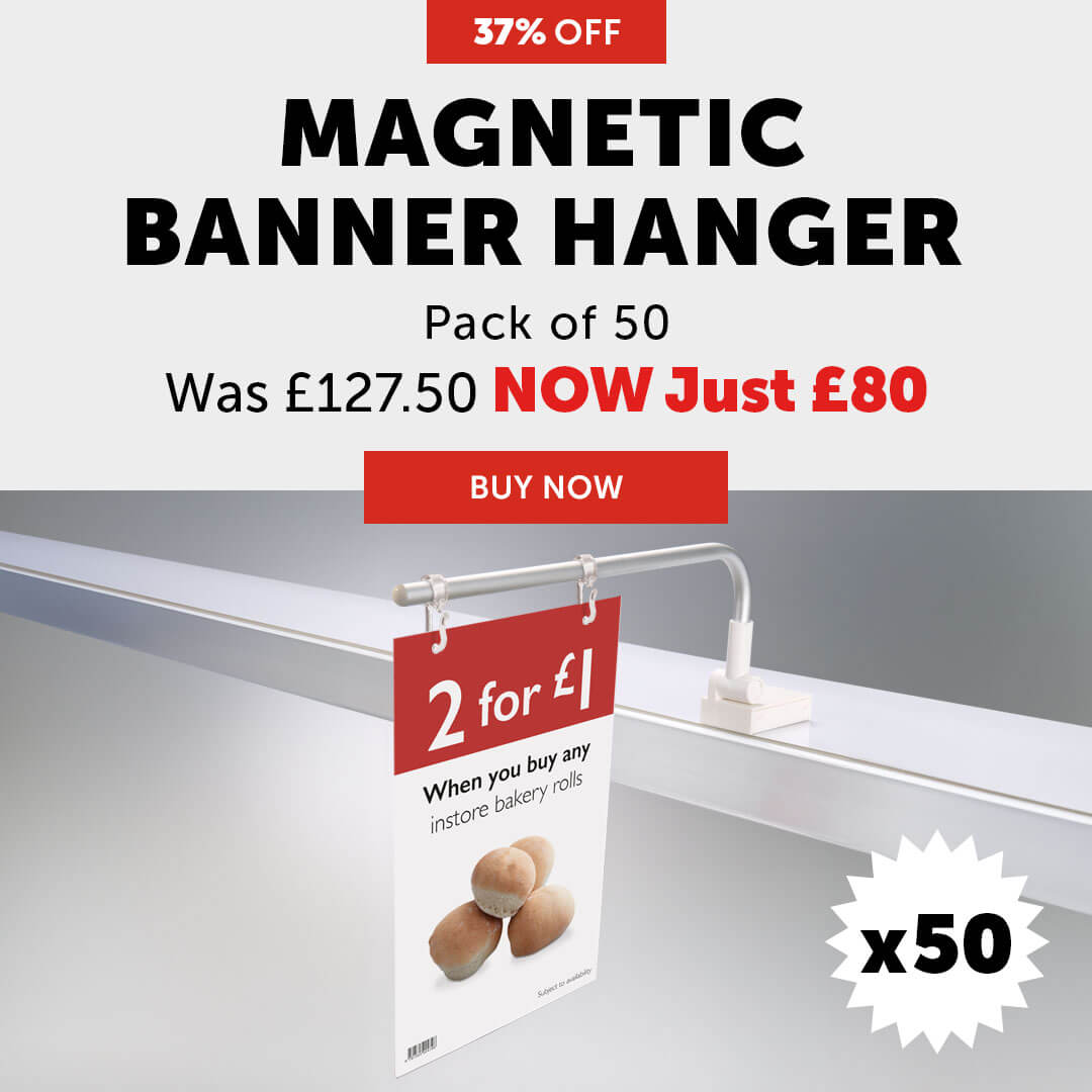 pack of 50 magnetic banner hangers