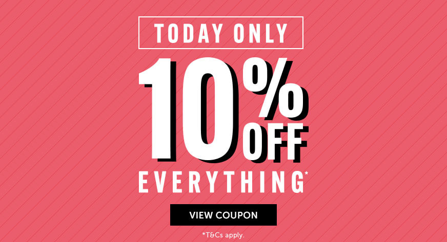 Flash deal 10% off today only