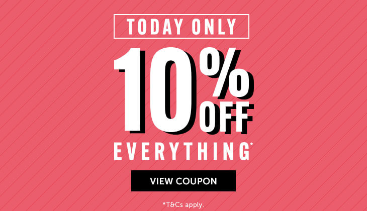 Flash deal 10% off today only!