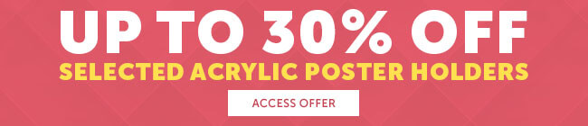 Discount acrylic poster holders