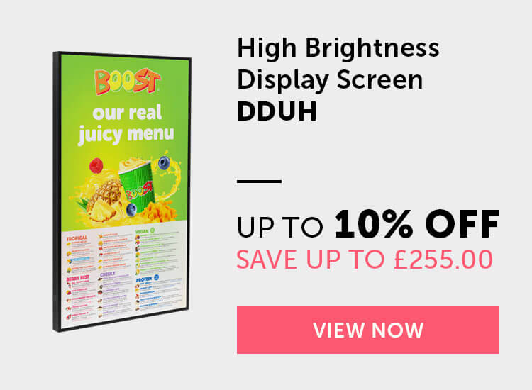 Discount digital advertising screen