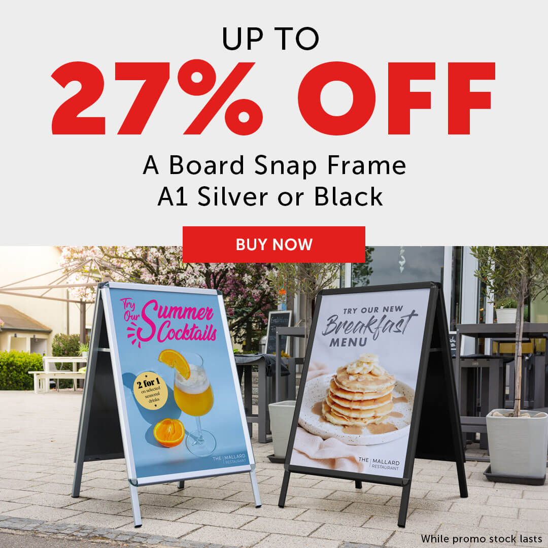 27% off a board snap frames